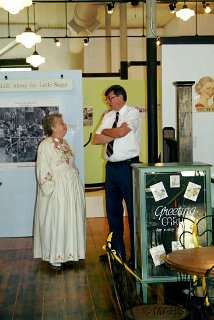 Marlene Schmalbeck and WSHS-Local History Rep. Tom McKay.